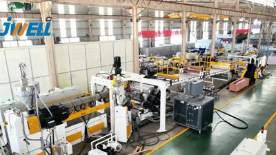 PC pattern plate extrusion line